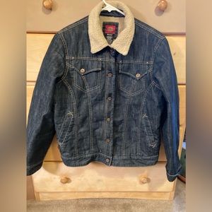 Dickies Denim Jacket w faux Sherpa lining